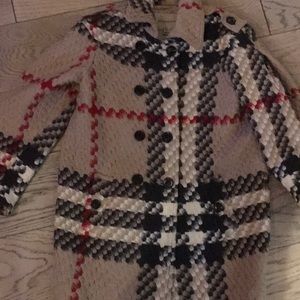 Burberry Girls, Check, Pea Coat